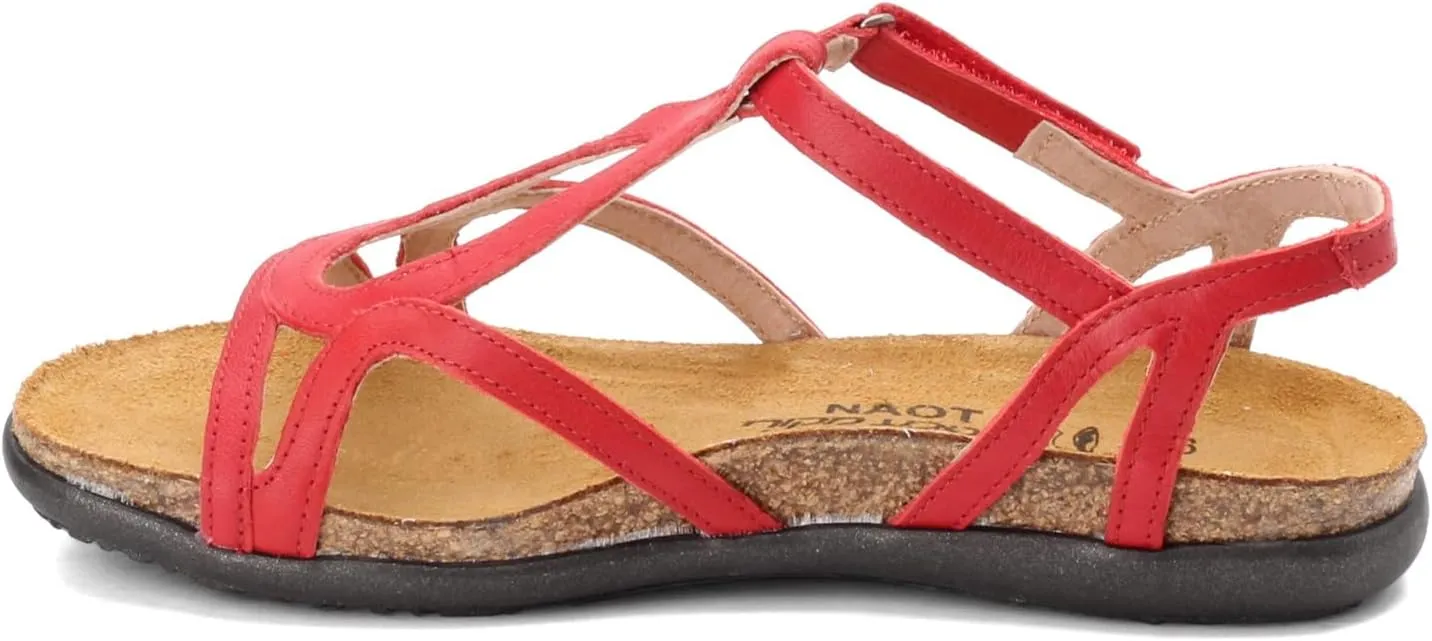 NAOT Footwear Women’s Dorith Sandal with Cork Footbed and Arch Support Footbed - Adjustable Sandal With Backstrap - Comfort and Support – Lightweight and Perfect for Travel - Narrow to Medium Fit