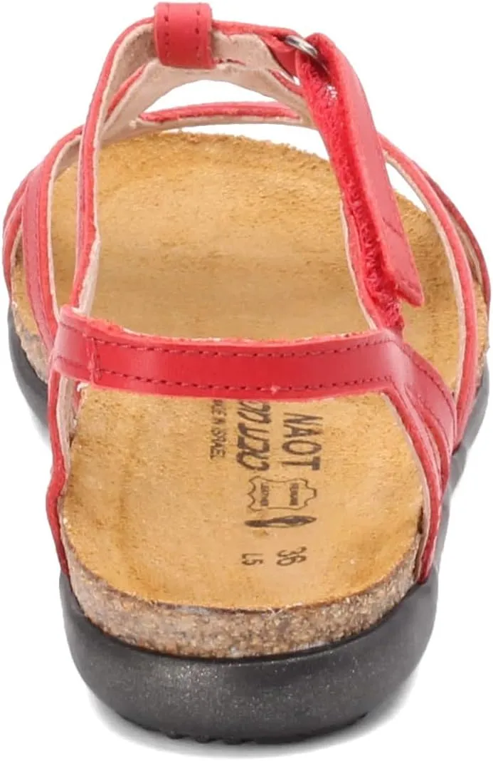 NAOT Footwear Women’s Dorith Sandal with Cork Footbed and Arch Support Footbed - Adjustable Sandal With Backstrap - Comfort and Support – Lightweight and Perfect for Travel - Narrow to Medium Fit