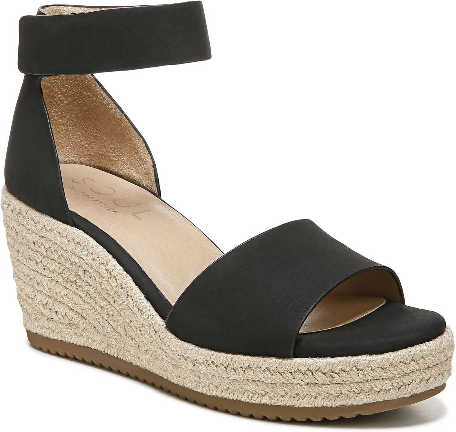 Naturalizer Soul Women's Oakley Ankle Strap Wedge Sandal