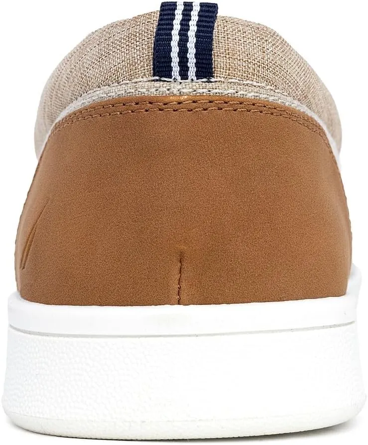 Nautica Men's Slip-On Loafers Casual Moc Toe Sneakers Boat Shoes Slipper for Men – Lightweight & Comfortable - Derwin