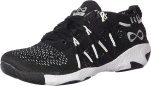 Nfinity Flyte Black Cheer Shoes for Youth Girls – High-Performance Breathable Sneakers for Cheerleading, Dance, and Sports Training – Lightweight and Durable for Competition