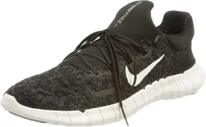 NIKE Men's Race Running Shoe, Black White Dk Smoke Grey, 14