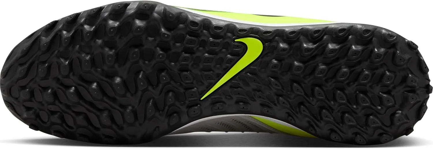 Nike Phantom GX 2 Academy TF Low-Top Soccer Shoes (FJ2577-003, Metallic Silver/Volt/Black)