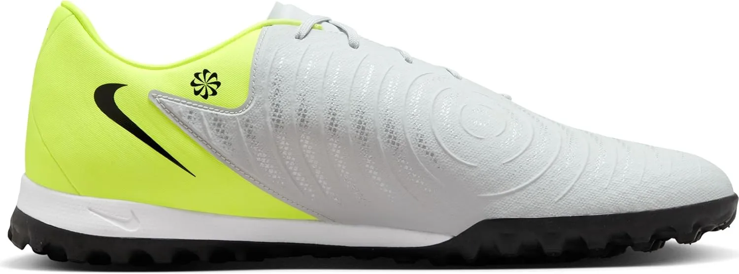 Nike Phantom GX 2 Academy TF Low-Top Soccer Shoes (FJ2577-003, Metallic Silver/Volt/Black)
