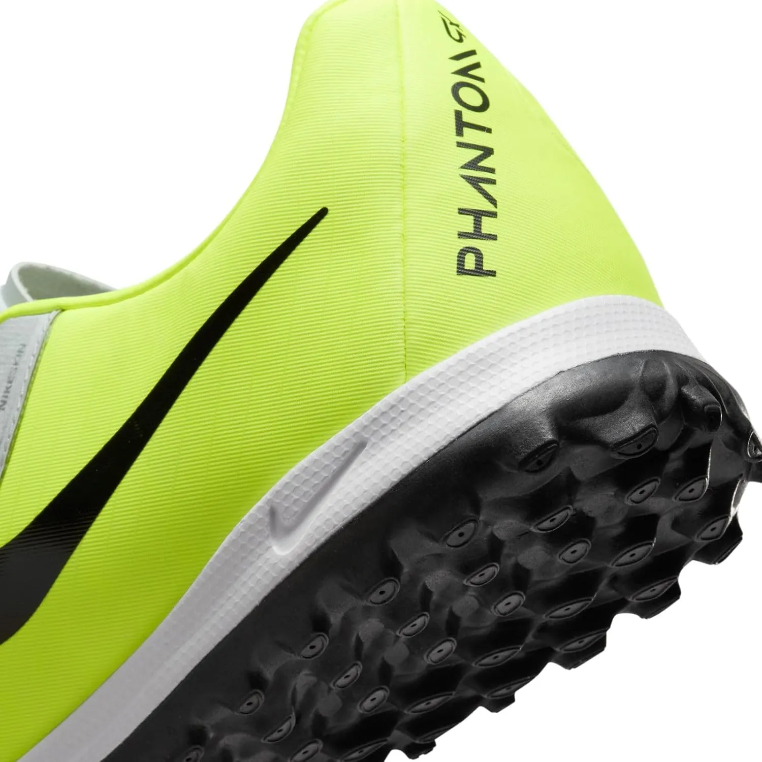 Nike Phantom GX 2 Academy TF Low-Top Soccer Shoes (FJ2577-003, Metallic Silver/Volt/Black)
