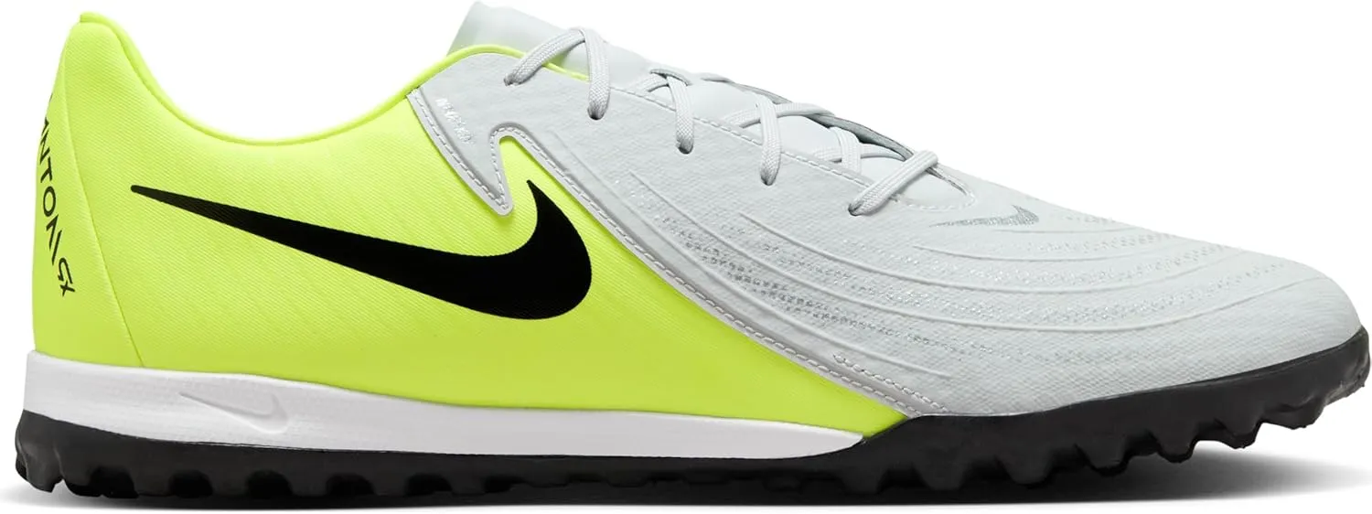 Nike Phantom GX 2 Academy TF Low-Top Soccer Shoes (FJ2577-003, Metallic Silver/Volt/Black)