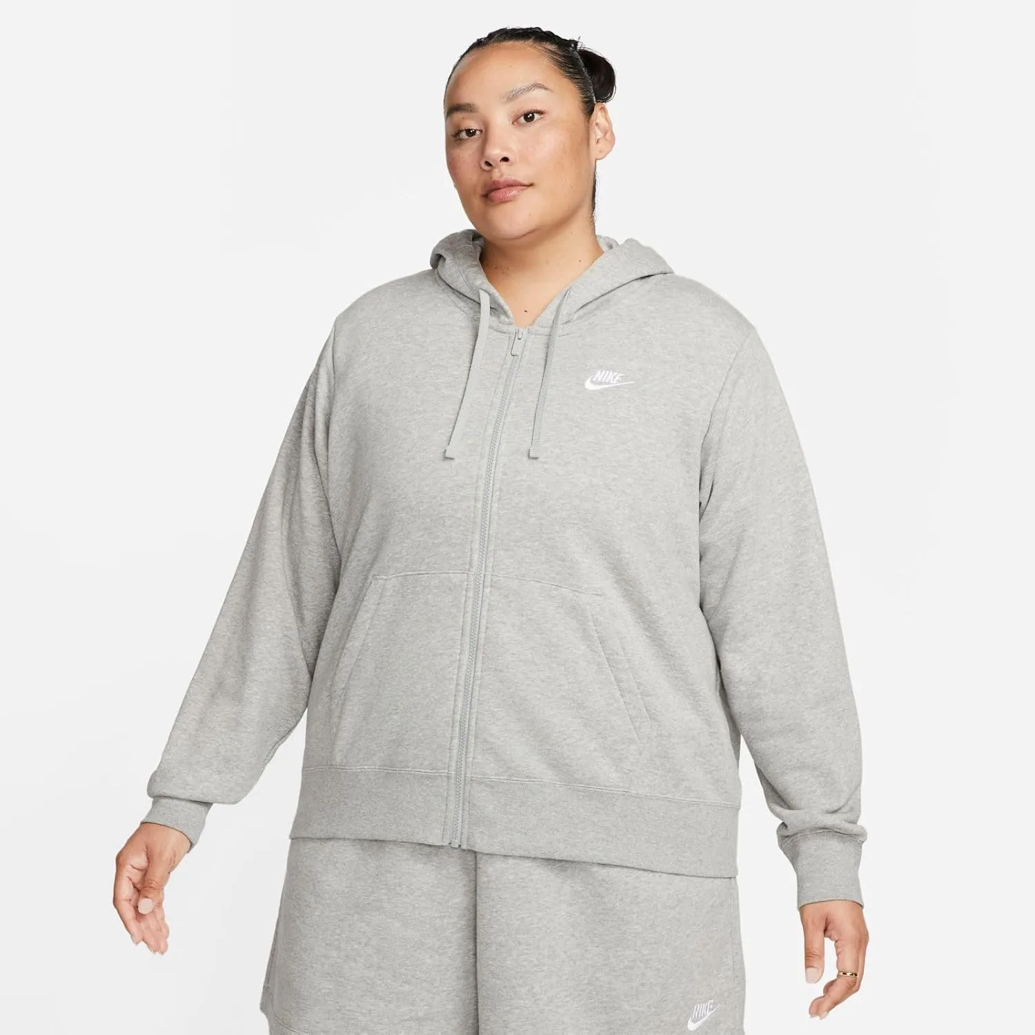 Nike Plus Size Sportswear Club Fleece Women's Full-Zip Hoodie