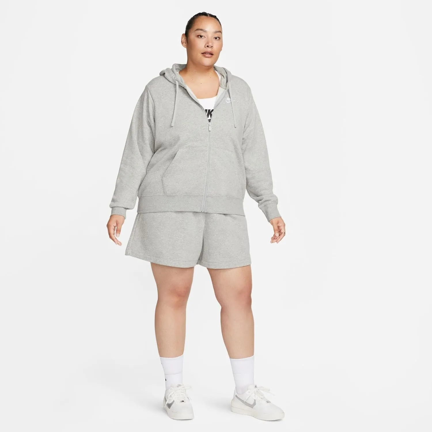 Nike Plus Size Sportswear Club Fleece Women's Full-Zip Hoodie