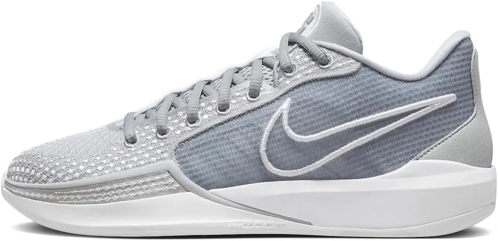Nike Sabrina 1 (Team) Basketball Shoes (FQ3391-010, Wolf Grey/Wolf Grey/White) Size 5.5
