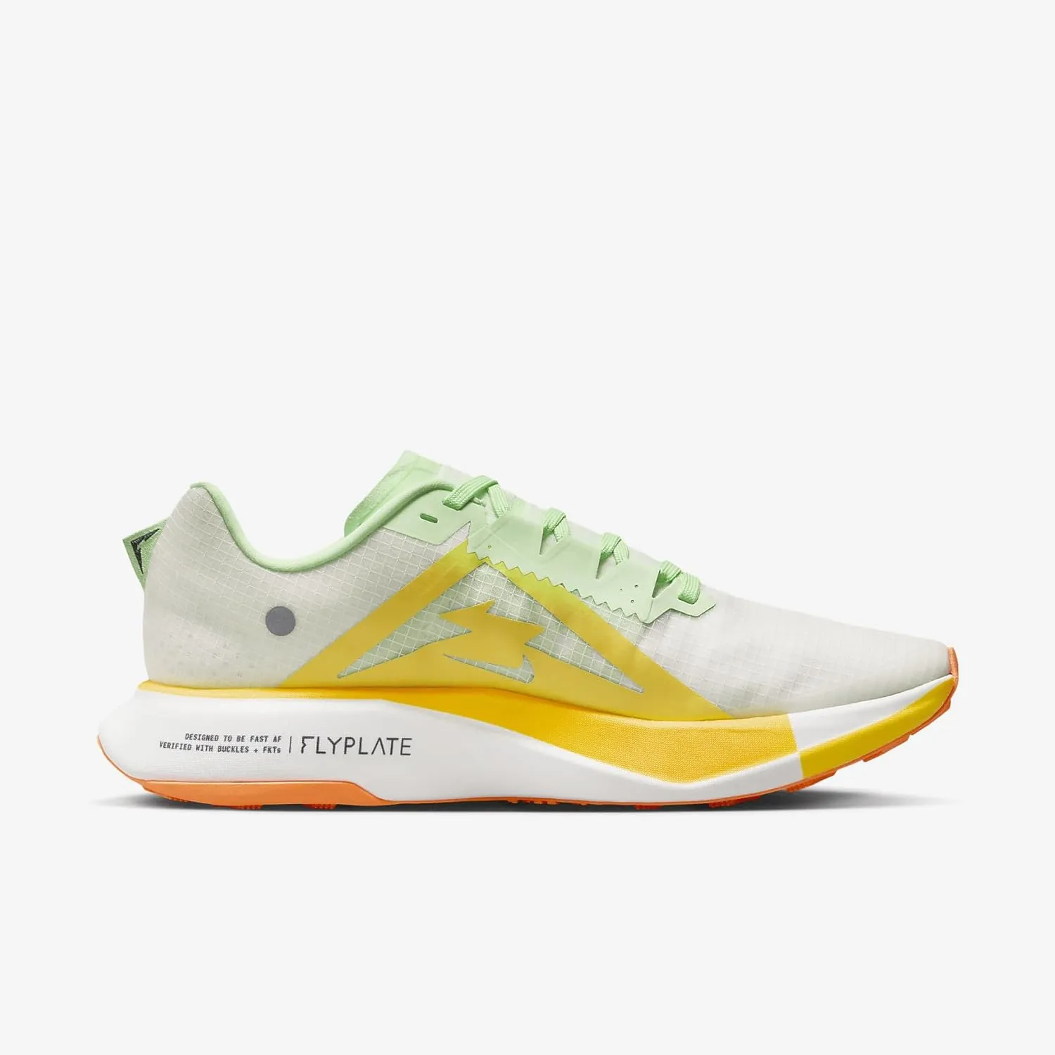 Nike Ultrafly Men's Trail Racing Shoes (DX1978-102, Summit White/Vapor Green/Laser Orange/Black)