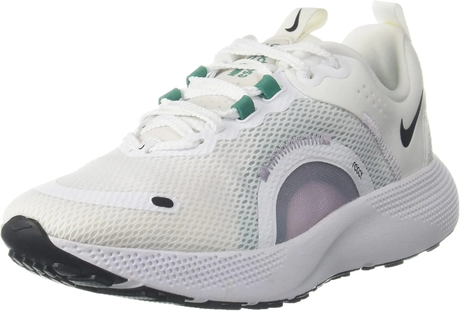 Nike Womens React Escape RN Running Trainers Cv3817 Sneakers Shoes (White/Black/Neptune Green/Doll, us_Footwear_Size_System, Adult, Women, Numeric, Medium, Numeric_8_Point_5)