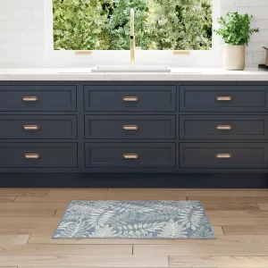 Nourison Aloha Blue 2'8" x 4' Area Rug - Easy Clean, Non Shedding, Bed Room, Living Room, Dining Room, Kitchen (3' x 4')