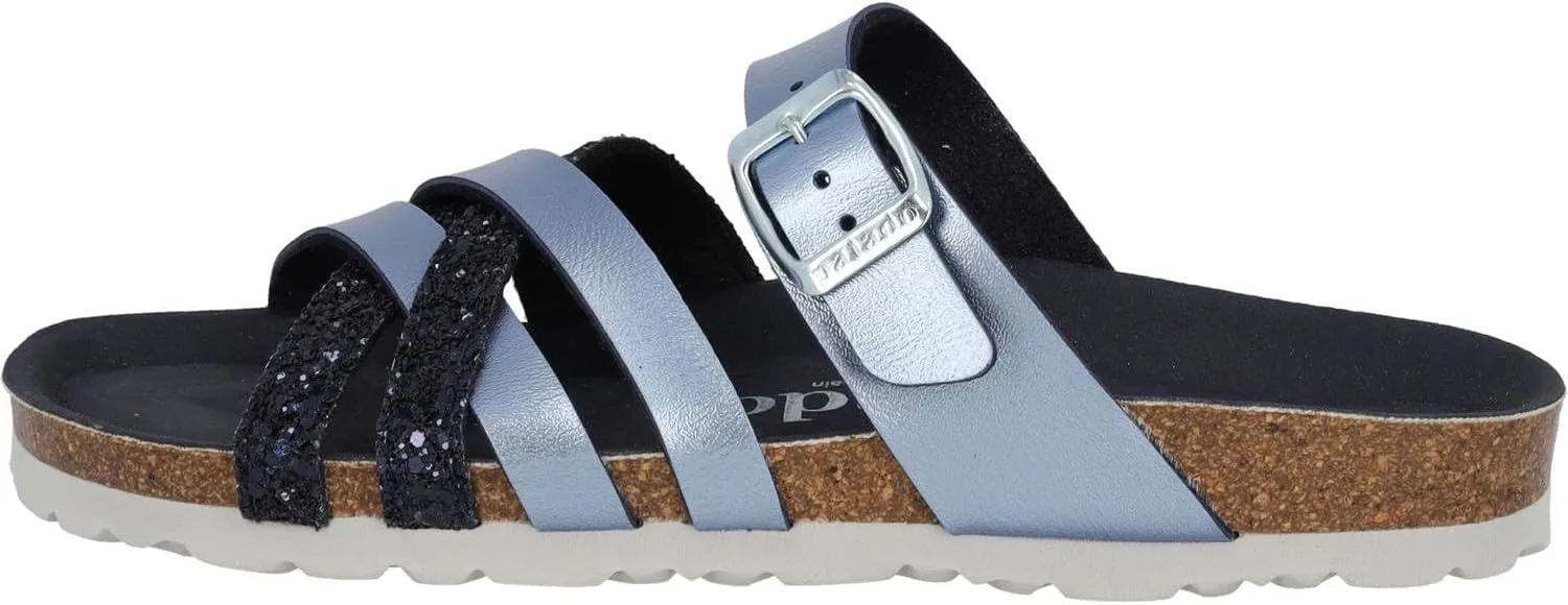 Novati Women's Mules - Elegant Sandals Made in Spain - Comfortable Slippers with Cork Footbed - Fashionable Summer Shoes