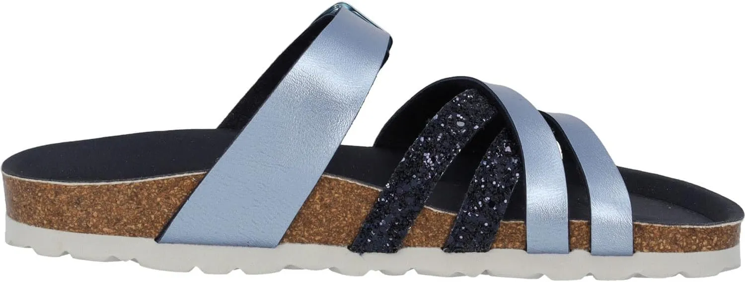 Novati Women's Mules - Elegant Sandals Made in Spain - Comfortable Slippers with Cork Footbed - Fashionable Summer Shoes