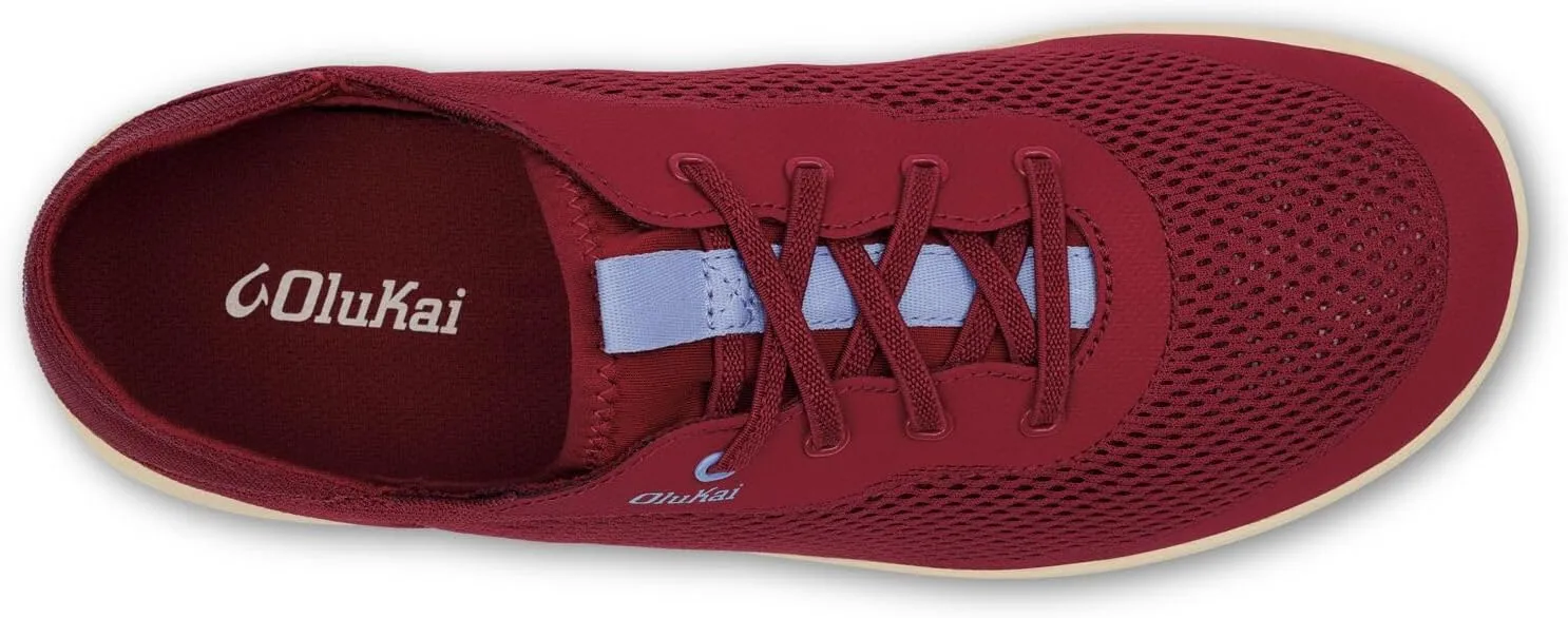 OLUKAI Moku Pae Men's Boat Shoes, Water Resistant & Breathable Mesh, Easy Slip On Design, Quick-Drying & Enhanced Traction