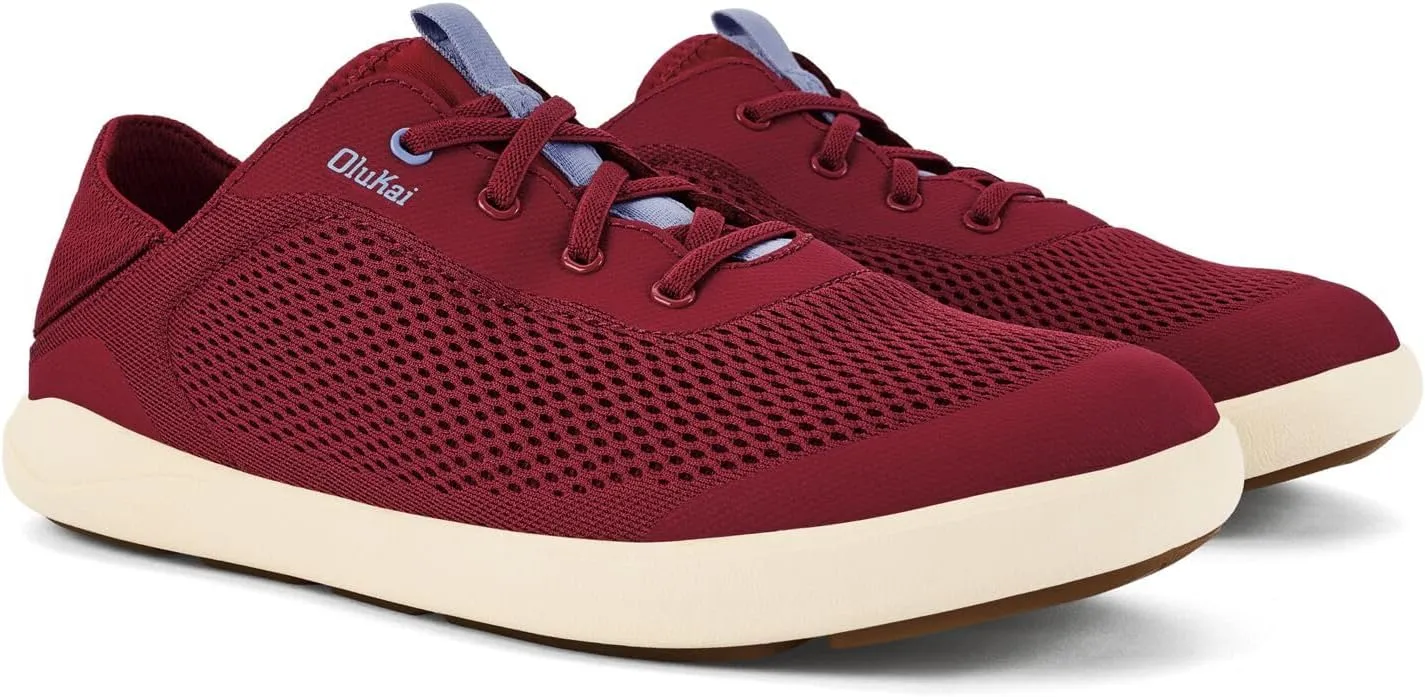 OLUKAI Moku Pae Men's Boat Shoes, Water Resistant & Breathable Mesh, Easy Slip On Design, Quick-Drying & Enhanced Traction