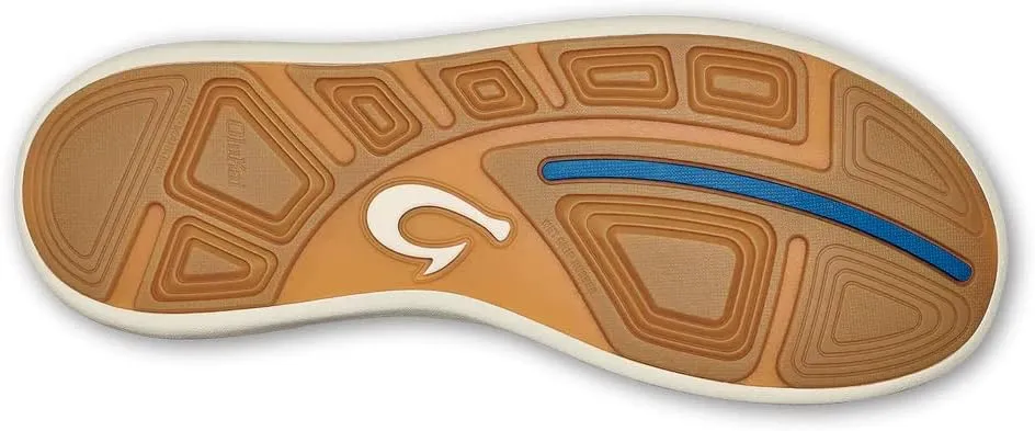 OLUKAI Moku Pae Men's Boat Shoes, Water Resistant & Breathable Mesh, Easy Slip On Design, Quick-Drying & Enhanced Traction