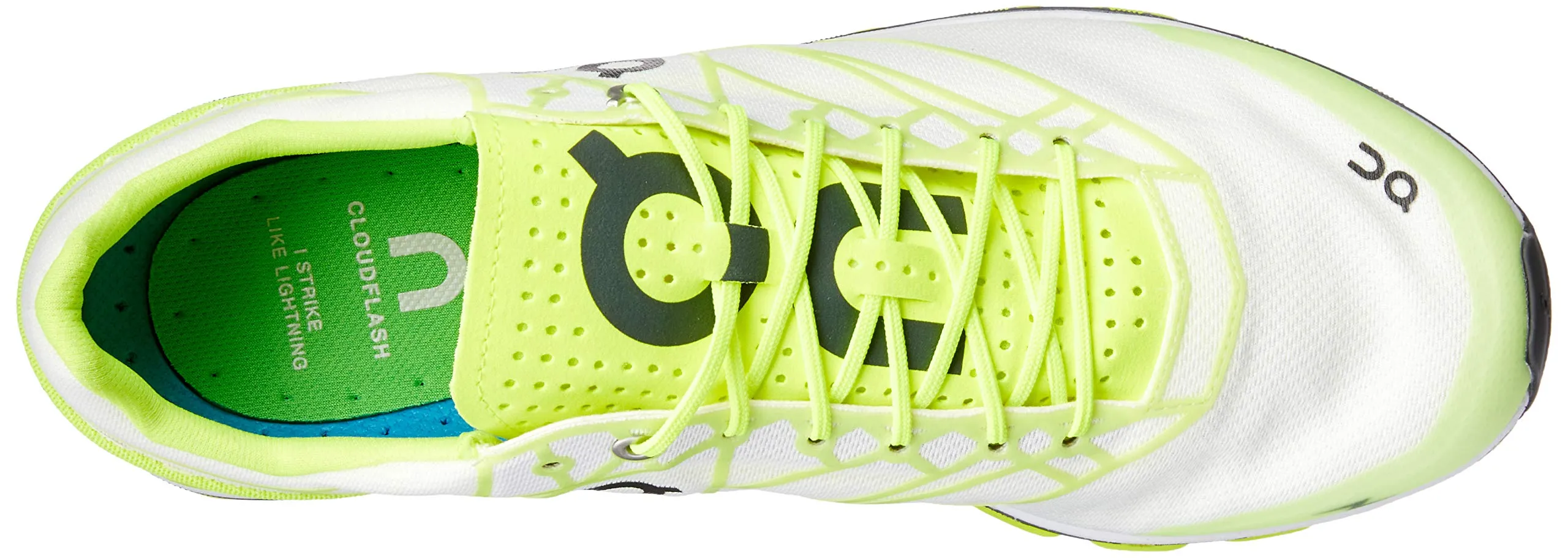 On Running Mens Cloudflash Speed Shoe Neon/White Size 10.5