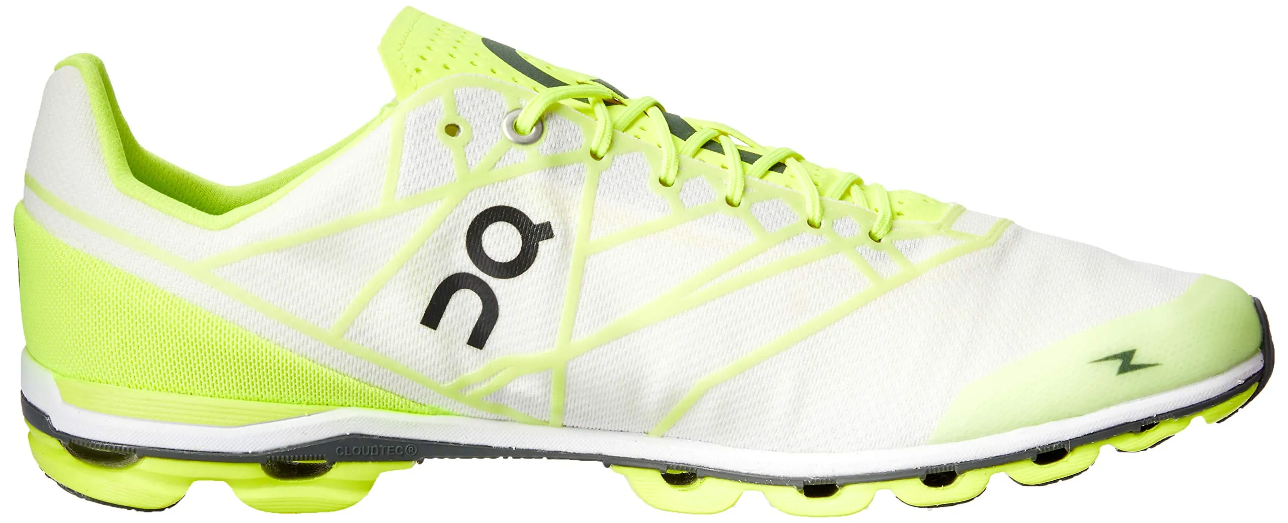 On Running Mens Cloudflash Speed Shoe Neon/White Size 10.5