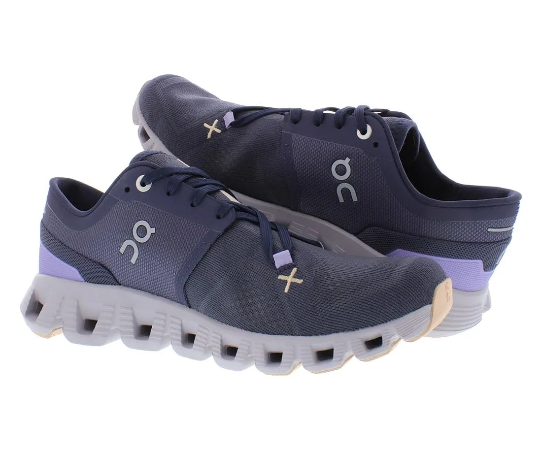 On Women's Cloud X 3 Sneakers, Iron/Fade, 10 Medium US