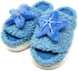 ooohyeah Women’s Fuzzy Funny Animal Slides, Cute Non-Slip House Slippers for Women