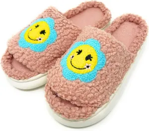 ooohyeah Women’s Fuzzy Funny Animal Slides, Cute Non-Slip House Slippers for Women