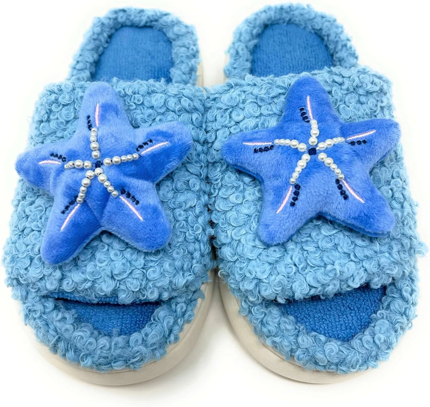 ooohyeah Women’s Fuzzy Funny Animal Slides, Cute Non-Slip House Slippers for Women