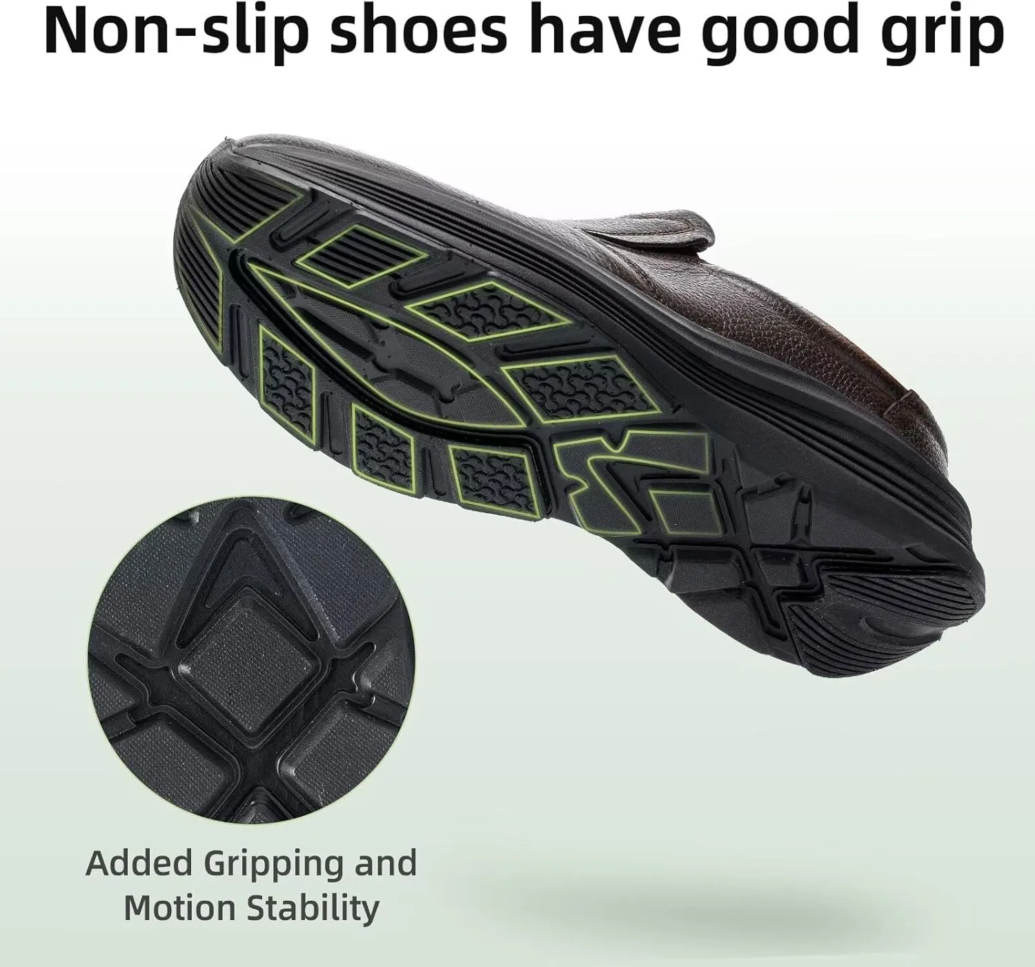 OrthoComfoot Men's Orthopedic Leather Dress Walking Shoes: Comfortable Arch Support Slip-Ons Loafers for Plantar Fasciitis, Casual Business Orthotic Slippers for Foot and Heel Pain Relief