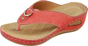 Orthopedic Sandals for Women Arch Support Recovery Flip Flops Comfortable Yoga Mat Outdoor Walking Beach Thong Sandals Soft Cushion Flip Flops Slip On Indoor Outdoor