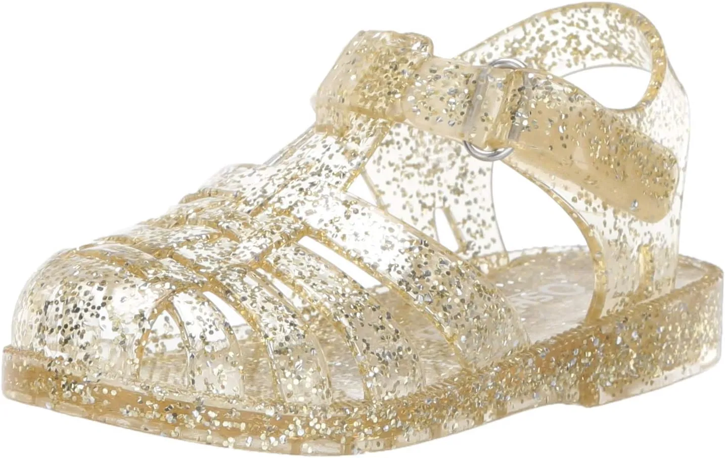 OshKosh B'Gosh Girl's Marie Jelly Sandal, Gold, 11 M US Little Kid