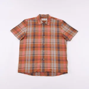 Outland Brick Check Easy Linen Shirt