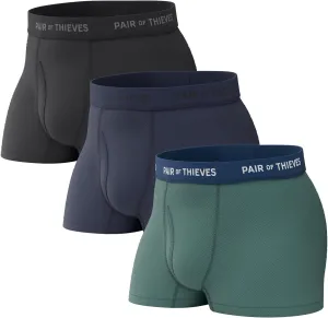 Pair of Thieves 2 & 3 Pack Super Fit Men’s Trunks Underwear, AMZ Exclusive