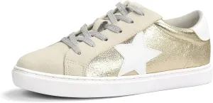 PARTY Women's Fashion Star Sneaker Lace Up Low Top Comfortable Cushioned Walking Shoes