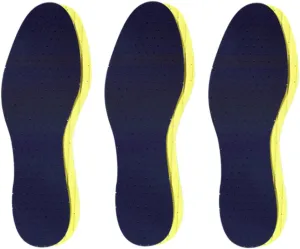 Pedag Soft | Fabric Covered Latex Foam Insoles | Lemon Scented | Women US 10 /Men 7/EU 40 | 3 Pair