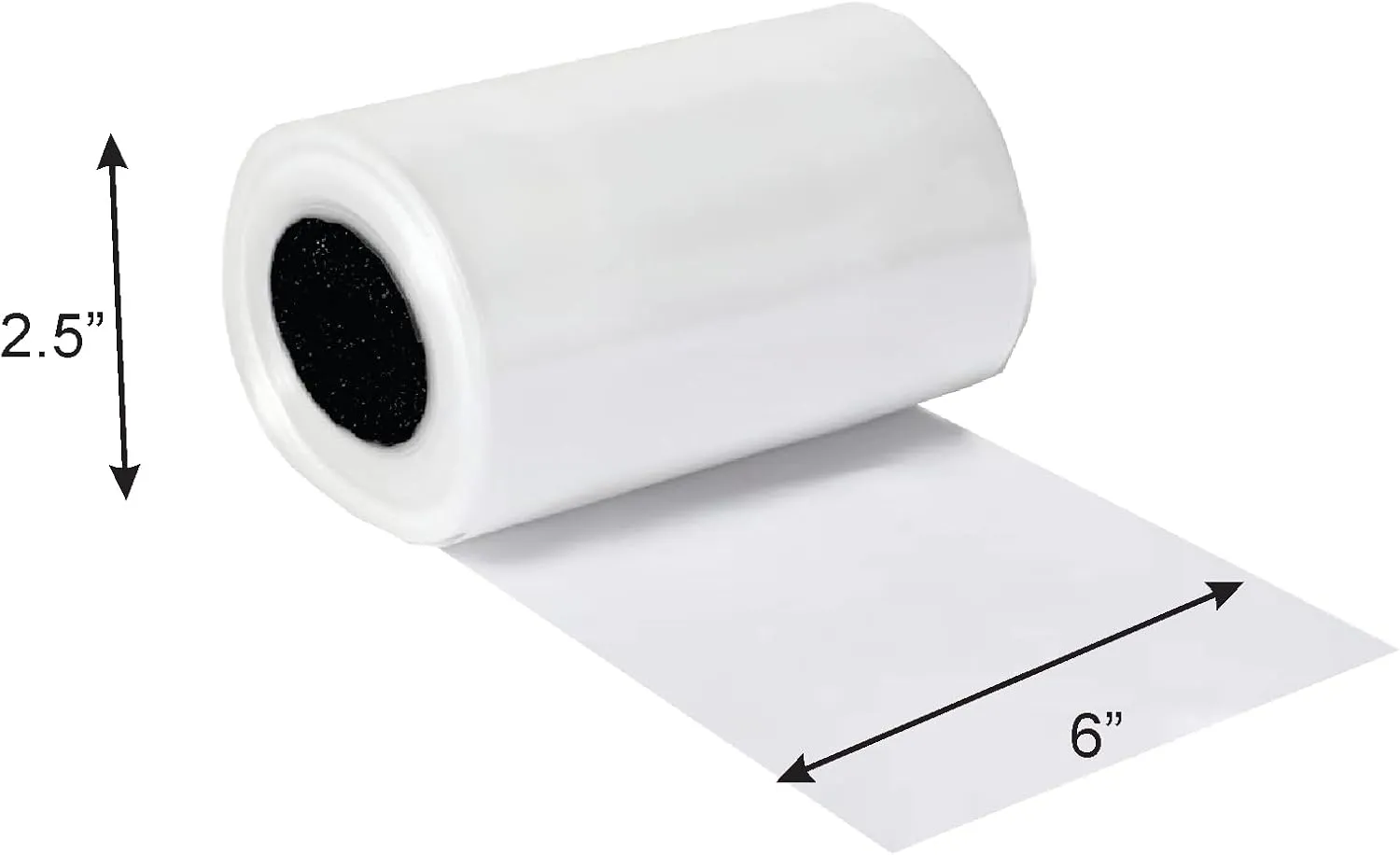 Polyethylene Flat Tube Rolls for Packaging Construction Protective Sleeves Agricultural Use DIY Project Insulation Crafts Hygiene Products Poly-Bag Making (100'L x 3.8" D x 6" W x 1.5mil THK)