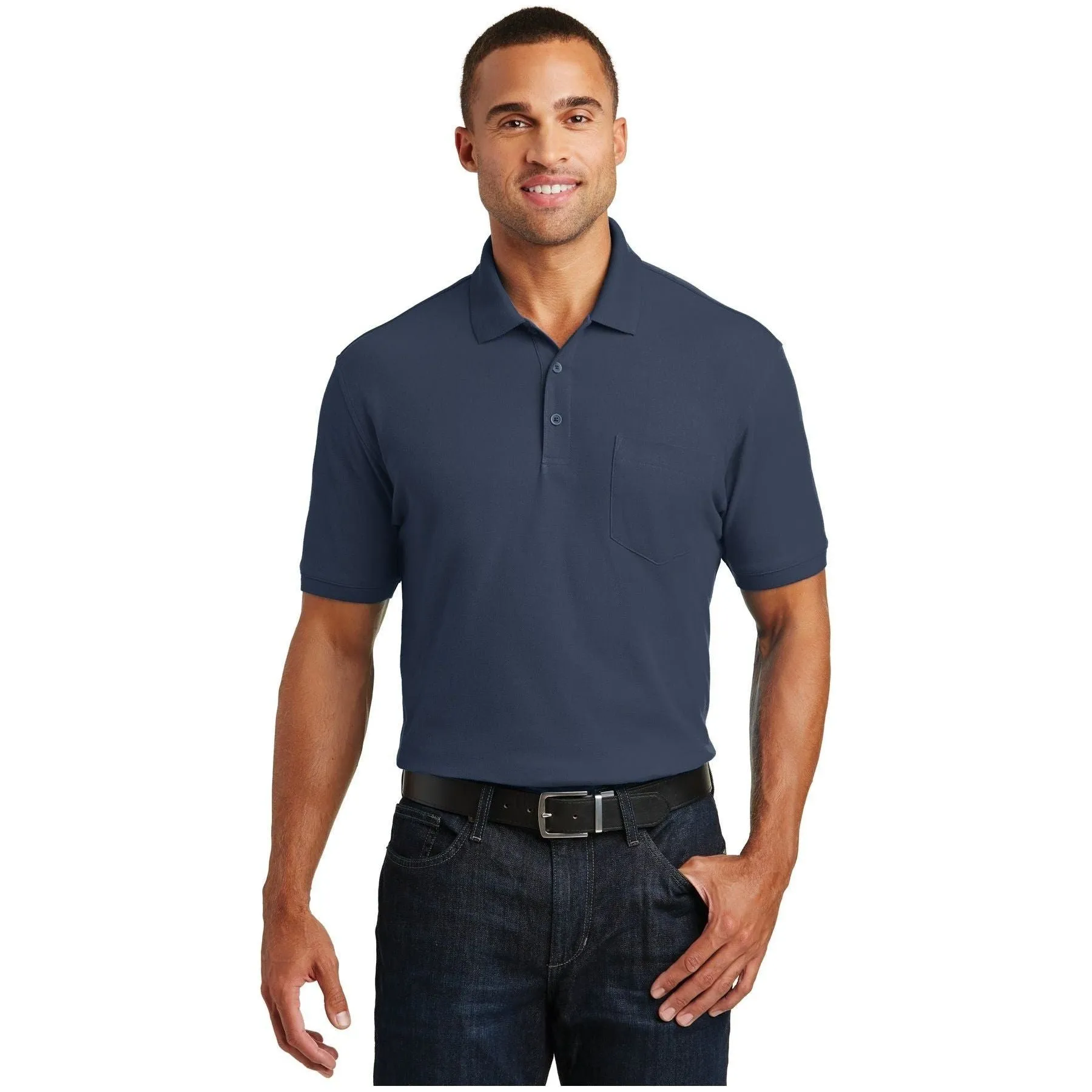 Port Authority ®  Core Classic Pique Pocket Polo. K100P - Port Authority K100P
