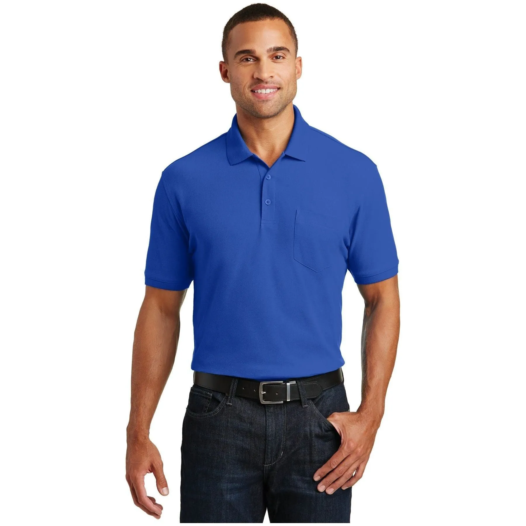 Port Authority ®  Core Classic Pique Pocket Polo. K100P - Port Authority K100P