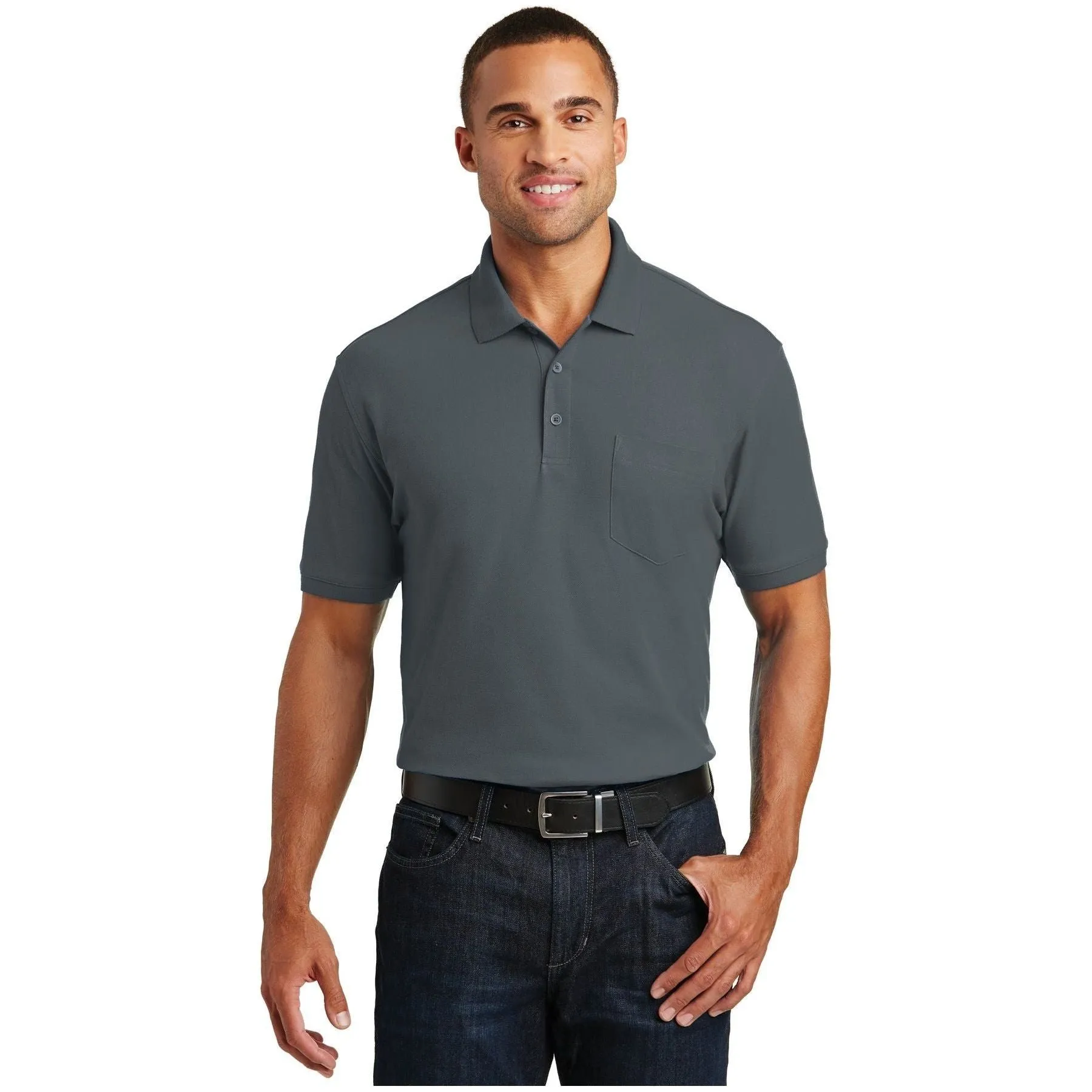 Port Authority ®  Core Classic Pique Pocket Polo. K100P - Port Authority K100P