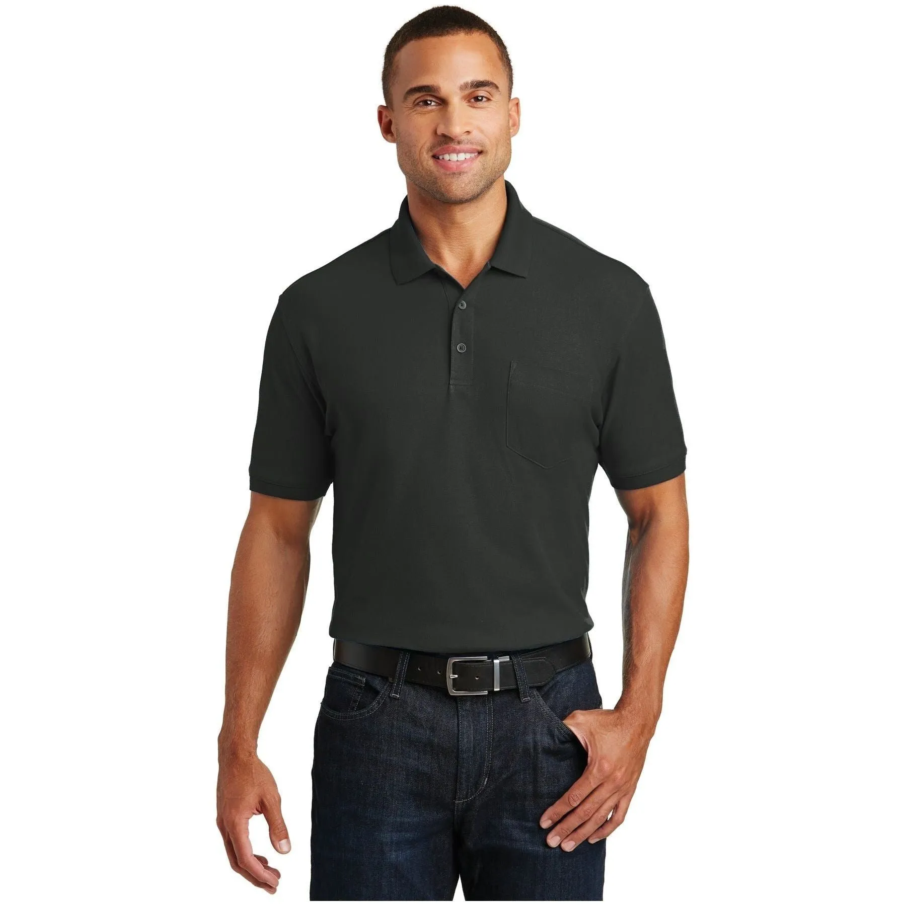 Port Authority ®  Core Classic Pique Pocket Polo. K100P - Port Authority K100P