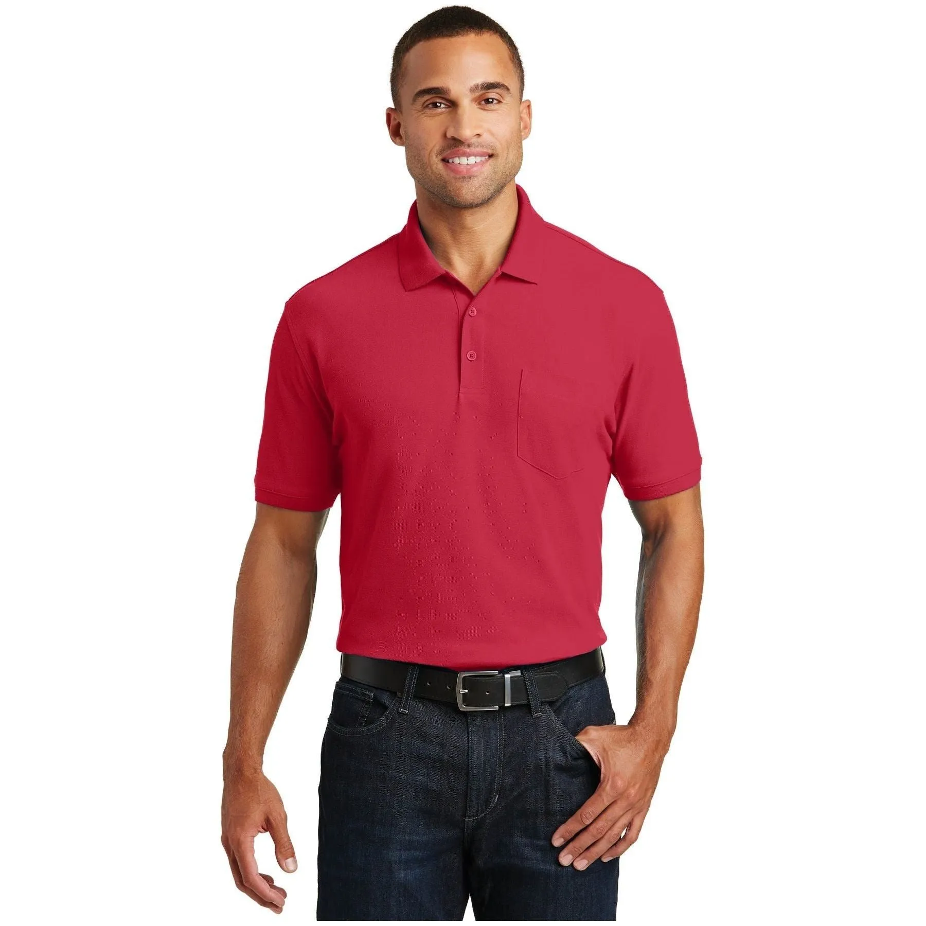 Port Authority ®  Core Classic Pique Pocket Polo. K100P - Port Authority K100P
