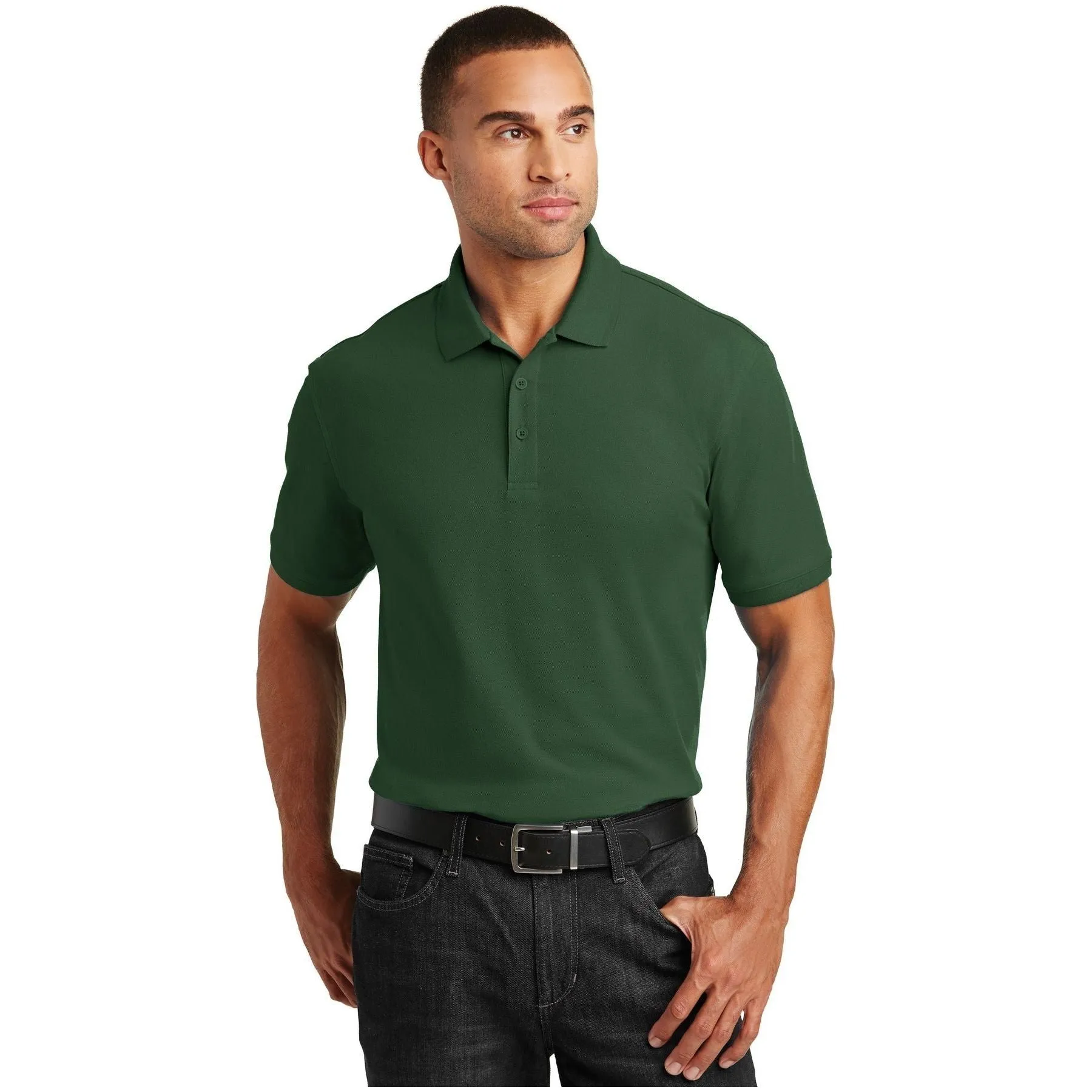 Port Authority ®  Core Classic Pique Polo. K100 - Bright Kelly Green - Port Authority K100