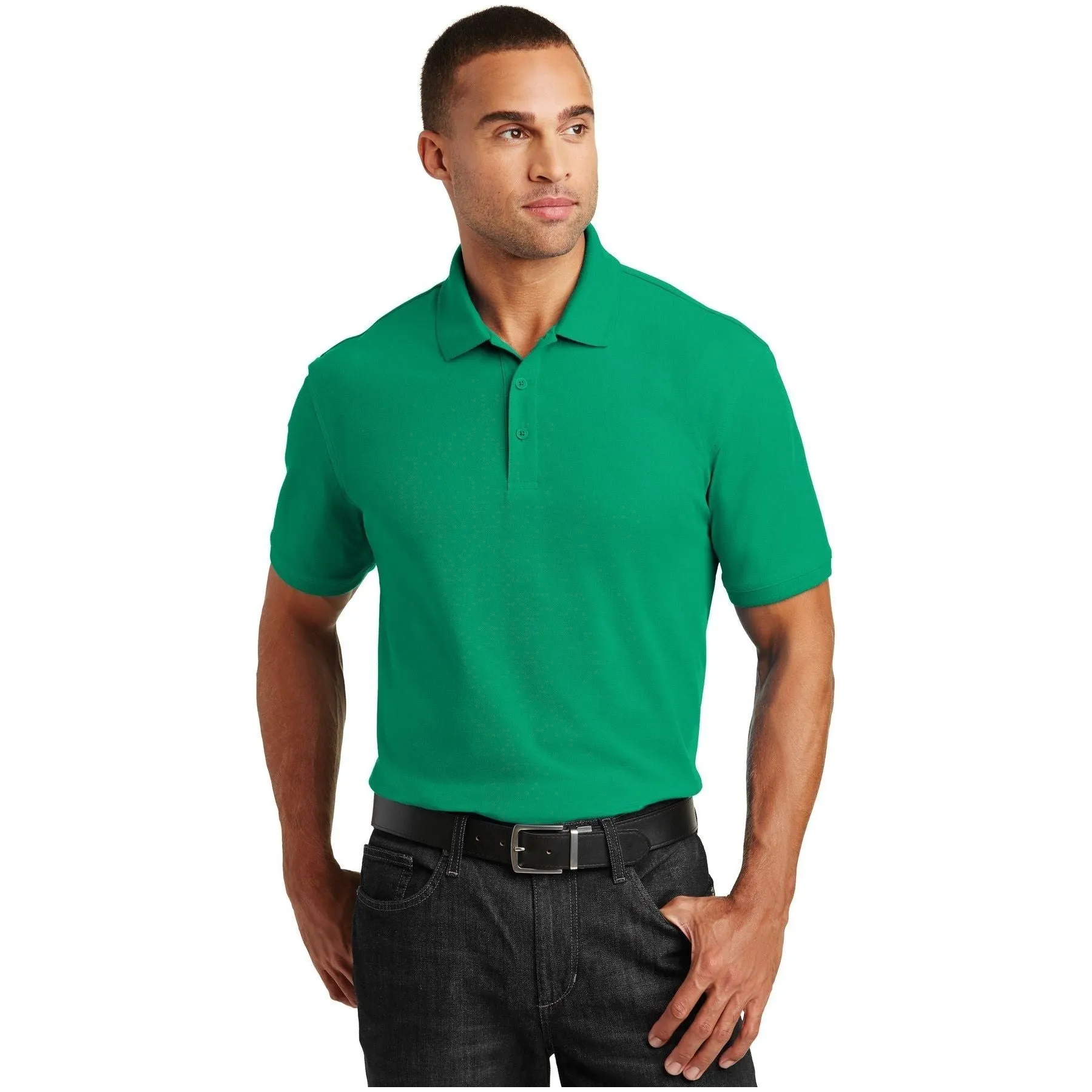 Port Authority ®  Core Classic Pique Polo. K100 - Bright Kelly Green - Port Authority K100