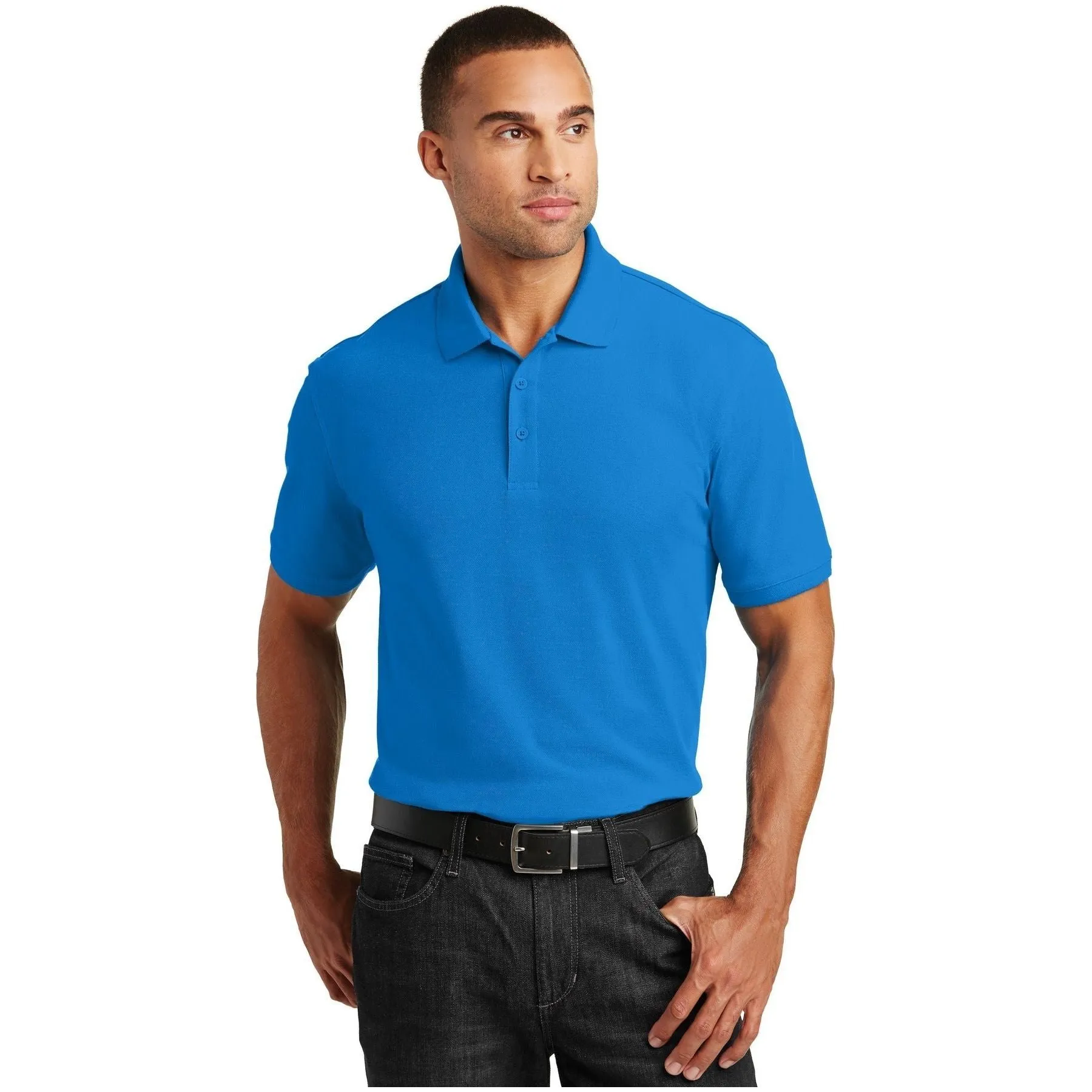 Port Authority ®  Core Classic Pique Polo. K100 - Bright Kelly Green - Port Authority K100