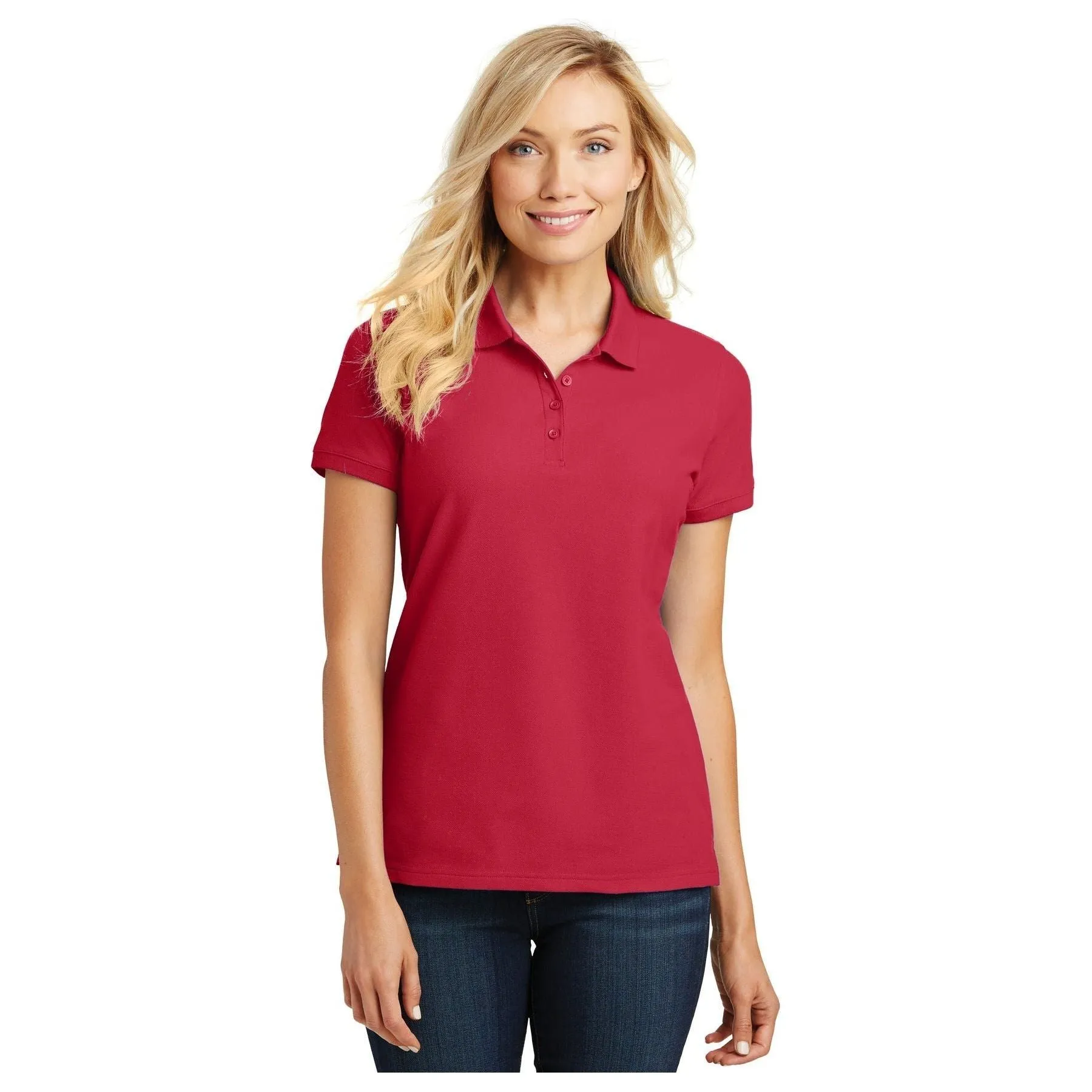 Port Authority ®  Women's Core Classic Pique Polo. L100 - Bright Kelly Green - Port Authority L100