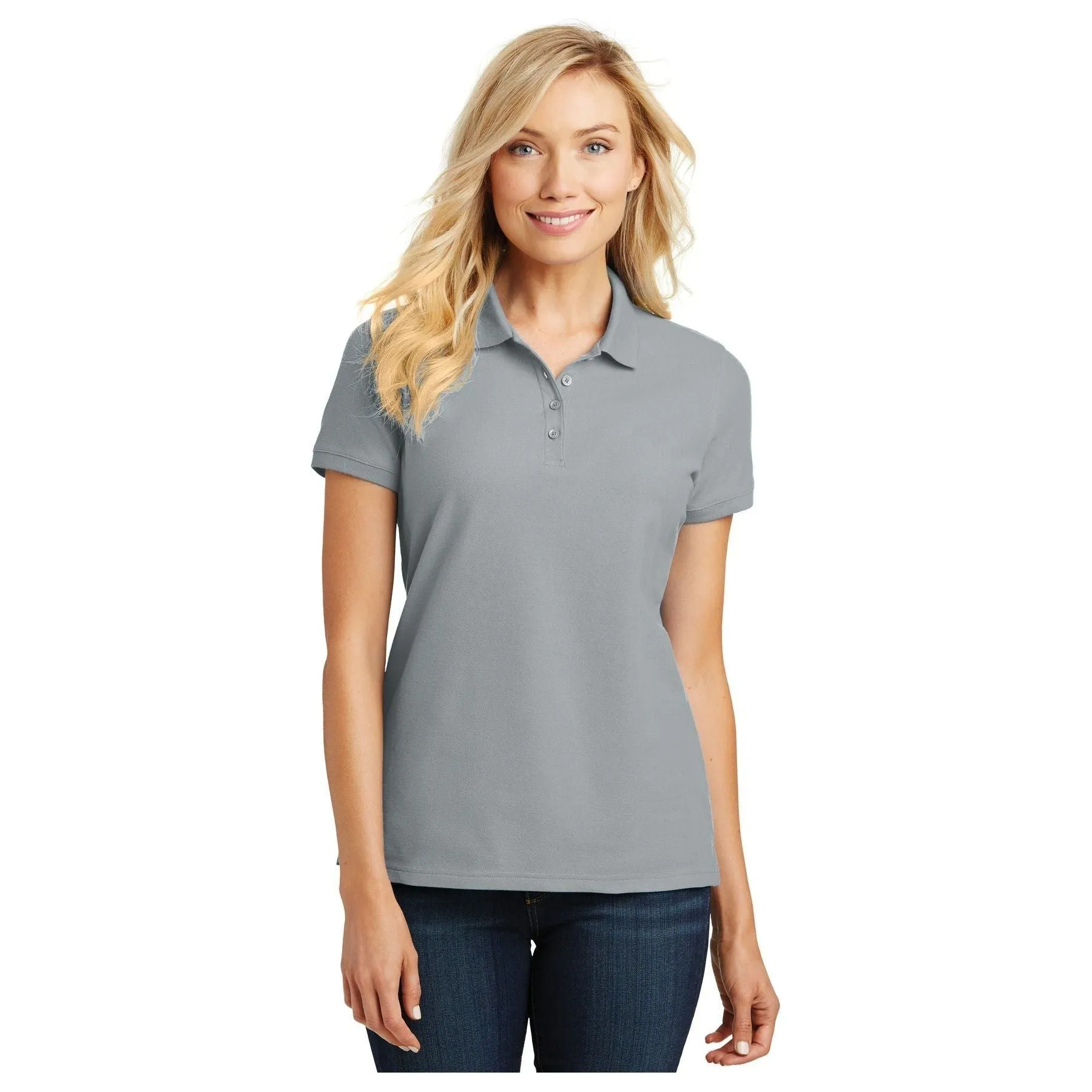 Port Authority ®  Women's Core Classic Pique Polo. L100 - Bright Kelly Green - Port Authority L100