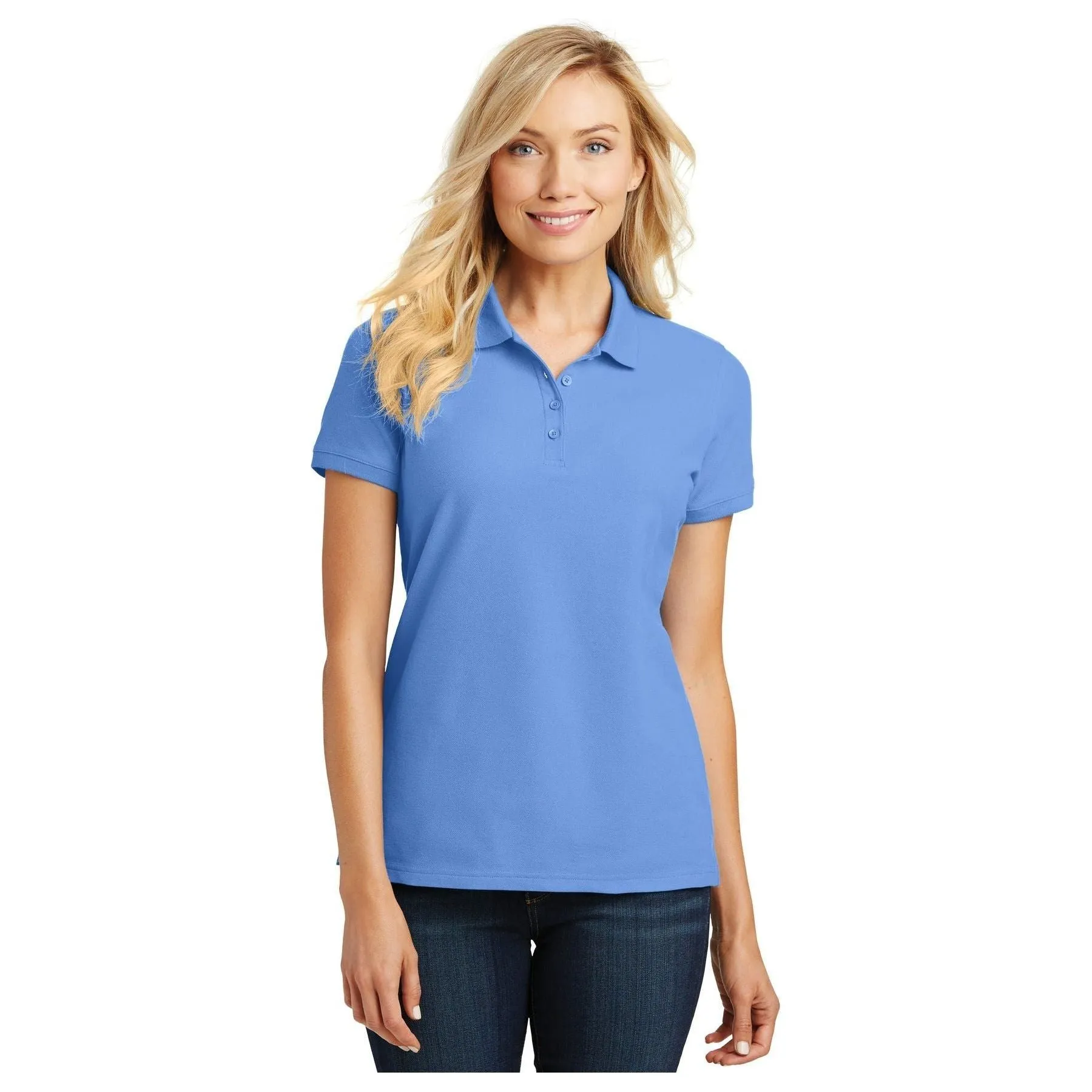 Port Authority ®  Women's Core Classic Pique Polo. L100 - Bright Kelly Green - Port Authority L100