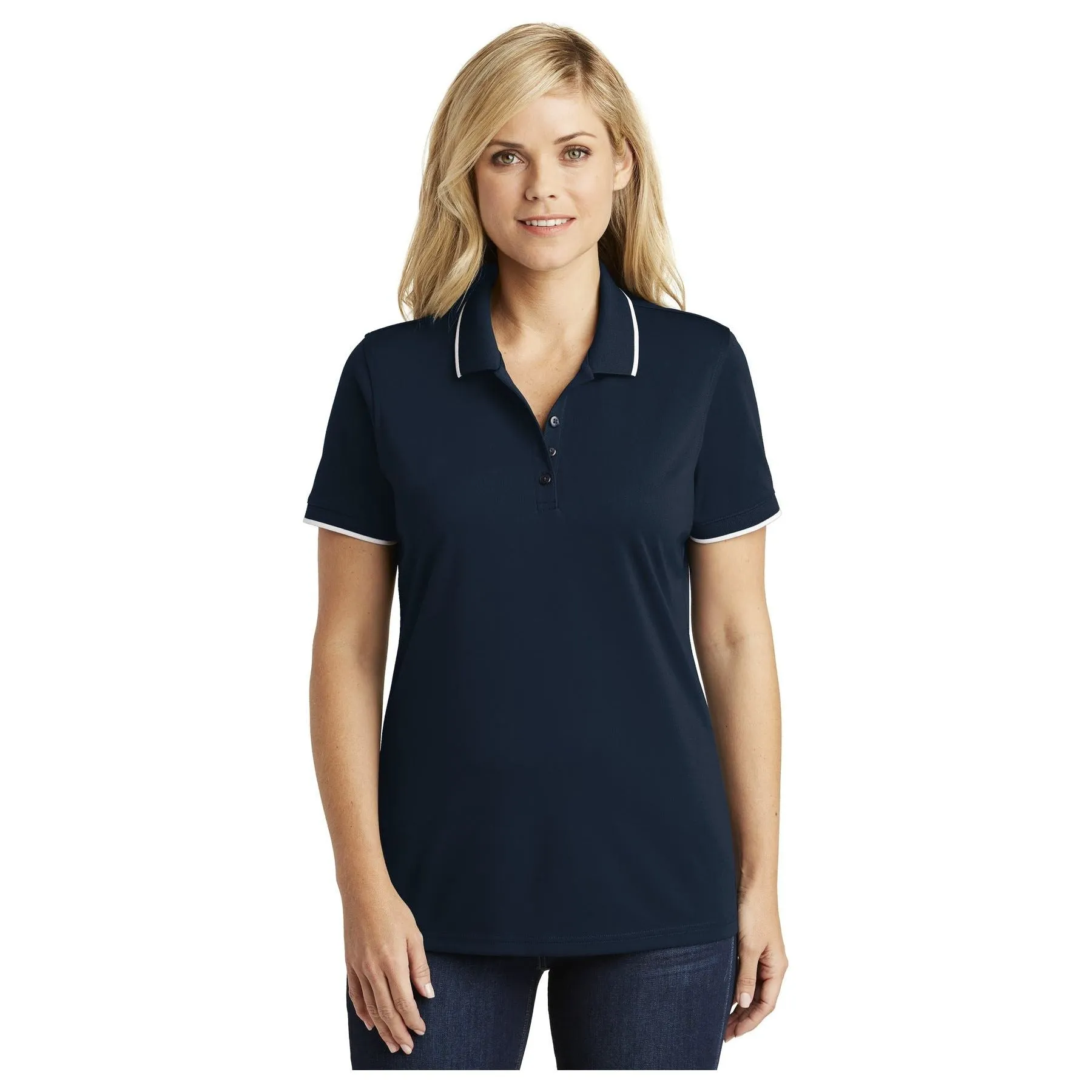 Port Authority ®  Women's Dry Zone ®  UV Micro-Mesh Tipped Polo. LK111 - Port Authority LK111