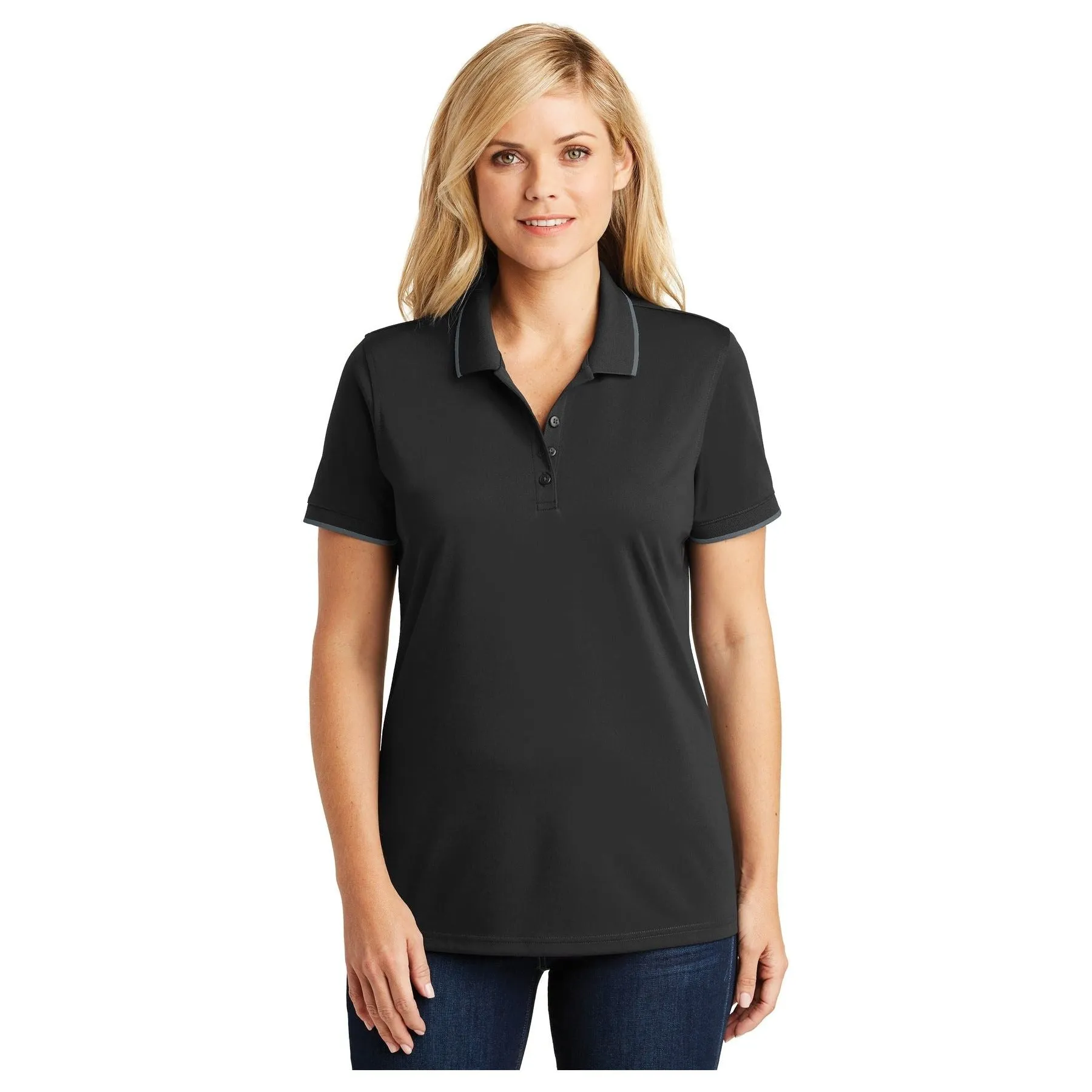 Port Authority ®  Women's Dry Zone ®  UV Micro-Mesh Tipped Polo. LK111 - Port Authority LK111