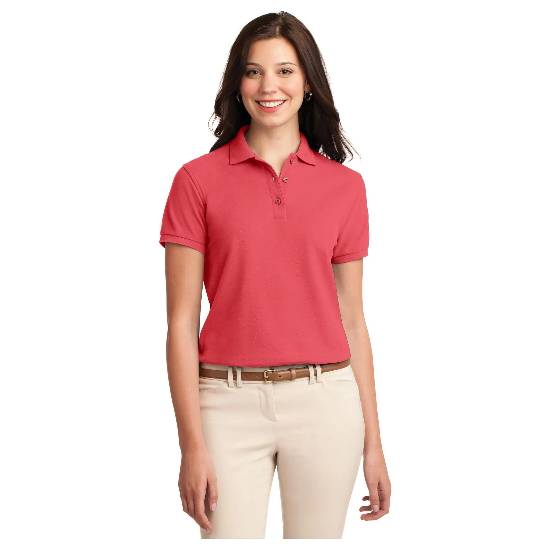Port Authority ®  Women's Silk Touch™ Polo.  L500 - Hibiscus - Port Authority L500