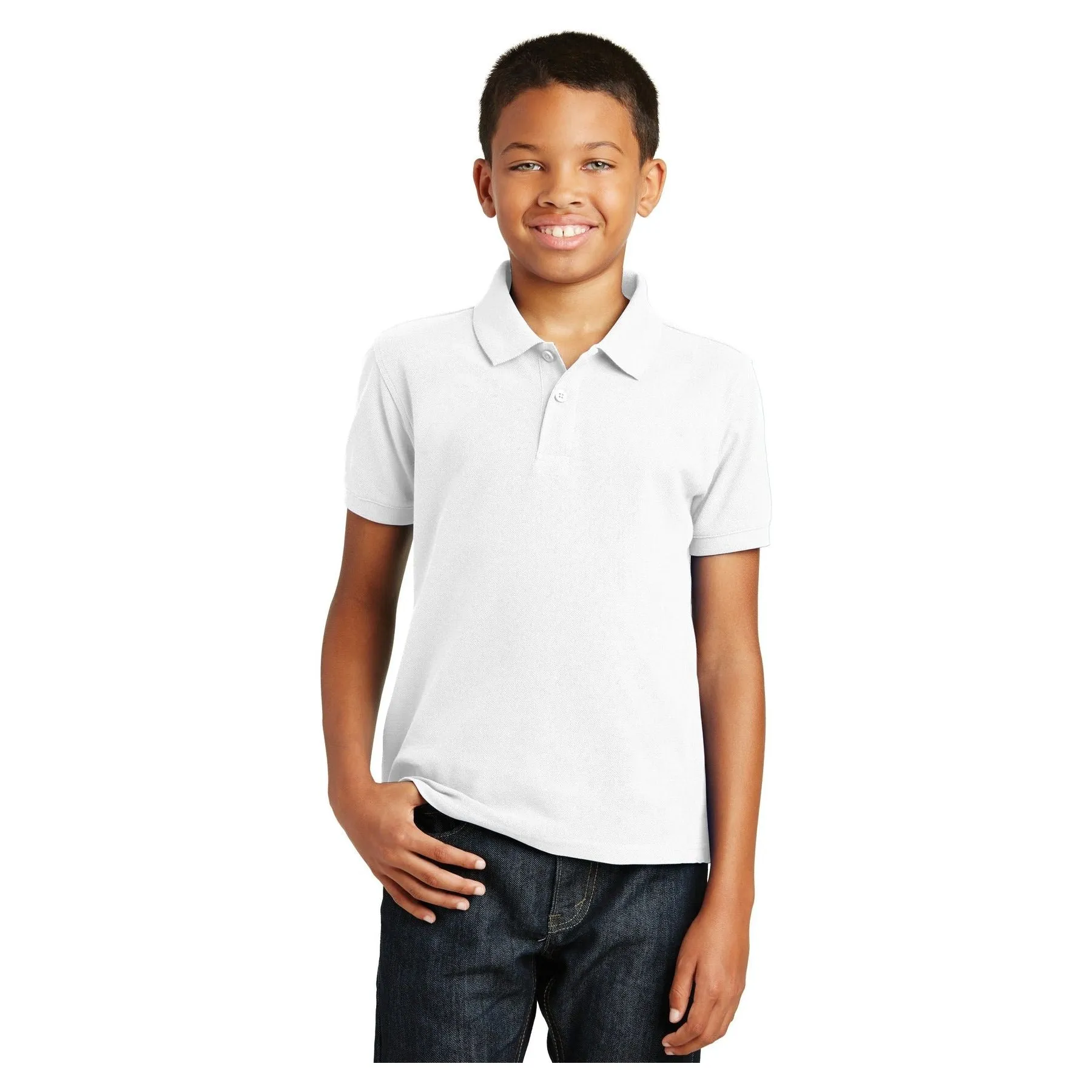 Port Authority ®  Youth Core Classic Pique Polo. Y100 - Port Authority Y100